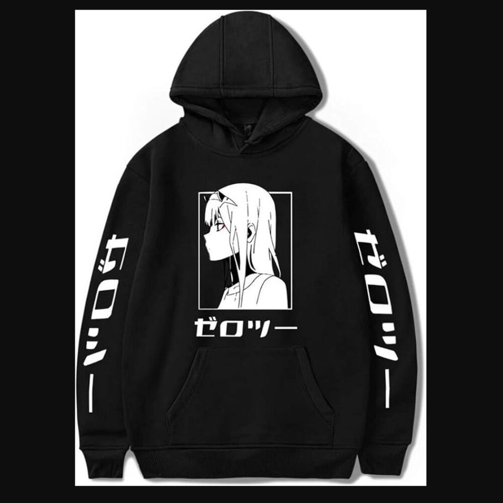 Darling in the Franxx Zero Two Hoodie Sweatshirt Anime Hoodie Pullover Cosplay